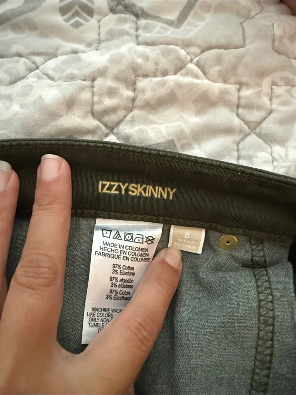 Michael Kors Women’s Forest Green Skinny Jeans